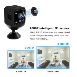 Camera Supraveghere IP Techstar® HDQ9, Super Mini, Wireless, FULL HD, 1080P, MicroSD, Detectare Miscare, Night Vision