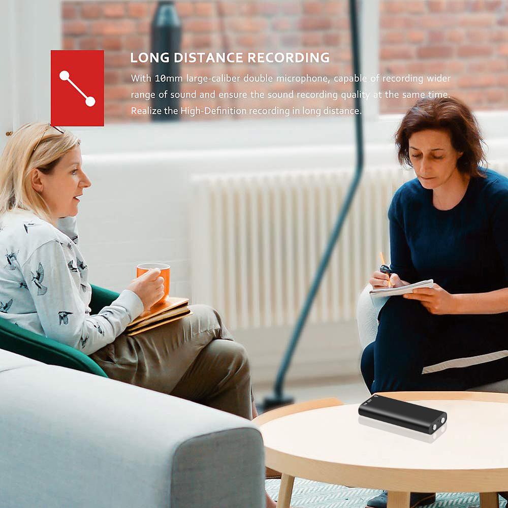 Reportofon spion mini 8G/16G/32G D42, 12 Ore Autonomie, spy, ascuns - imagine 3